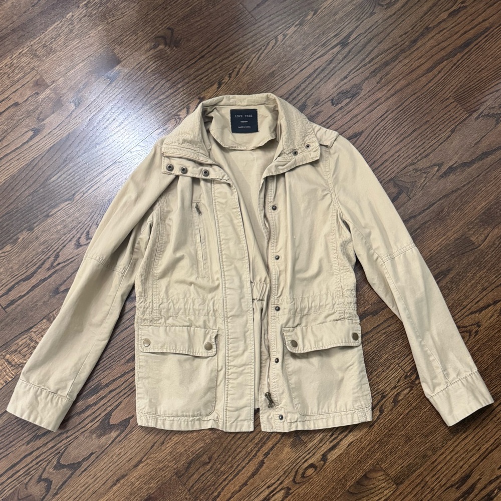Love Tree Beige Casual Jacket